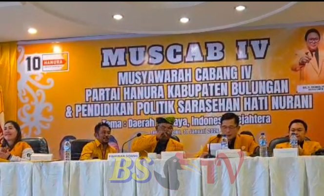 
 Nakhoda Baru Hanura Bulungan: Tasa Gung Terpilih Secara Aklamasi dalam Muscab IV