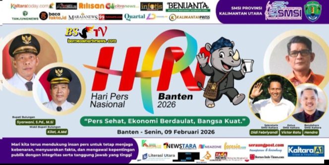 
 Puncak HPN 2026: Kapolda, Gubernur, dan Bupati Bulungan Kompak Suarakan Pers Sehat di Bumi Benuanta
