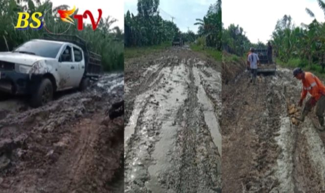 
 Warga Santan Ulu Keluhkan Jalan Penghubung yang Rusak Parah, Gotong Royong Tak Lagi Cukup