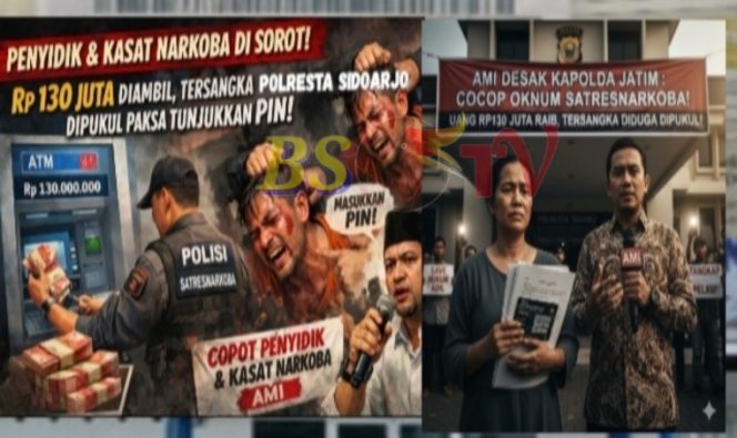 
 Istri Tersangka Bongkar Dugaan Pemerasan Oknum Polisi Sidoarjo: Uang 130 Juta Raib Tanpa Izin
