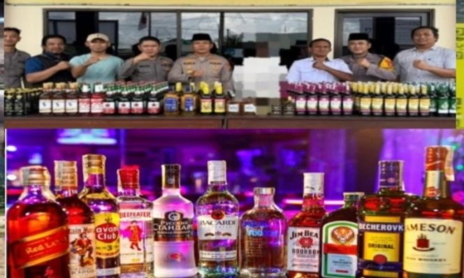
 Polisi Gerebek Warung Penjual Miras di Labanan, Ratusan Botol Diamankan!