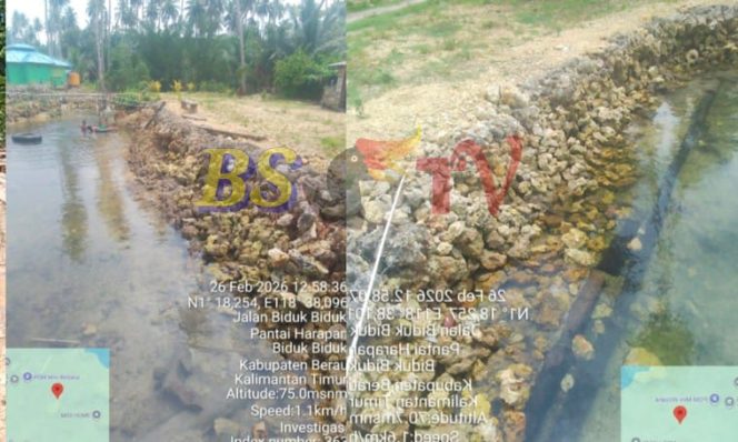 
 Diduga Dikerjakan Asal Jadi, Pembangunan Bronjong di Sungai Santing Dipertanyakan Warga