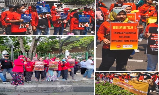 
 Aksi Masyarakat Dayak dan KASBI di Depan Istana Negara, Perjuangkan Tanah Ulayat Marjun Talisayan Berau Kaltim