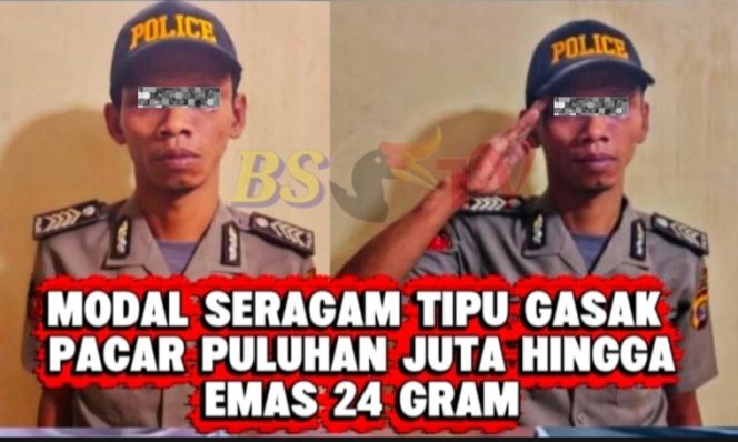 
 Polisi Gadungan di Tanjung Bintang Gasak Puluhan Juta dan Emas 24 Gram Milik Kekasihnya