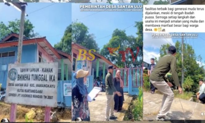 
 Kepala Desa Santan Ulu Tinjau Pembangunan Fasilitas Pendidikan di Bulan Suci