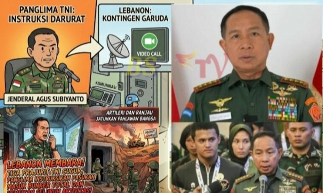 
 LEBANON MEMBARA! Tiga Prajurit TNI Gugur, Panglima Instruksikan Pasukan Masuk Bunker Total dan Hentikan Seluruh Aktivitas!