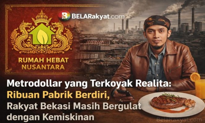
 Metrodollar yang Terkoyak Realita: Ribuan Pabrik Berdiri, Rakyat Bekasi Masih Bergulat dengan Kemiskinan