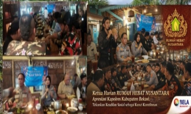 
 Ketua Harian RUMAH HEBAT NUSANTARA Apresiasi Kapolres Kabupaten Bekasi, Tekankan Keadilan Sosial sebagai Kunci Kamtibmas