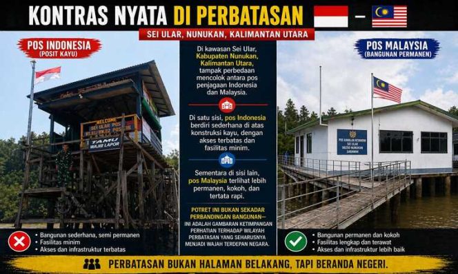
 Kontras Nyata di Perbatasan, Wajah Terdepan Negara DIPertanyakan