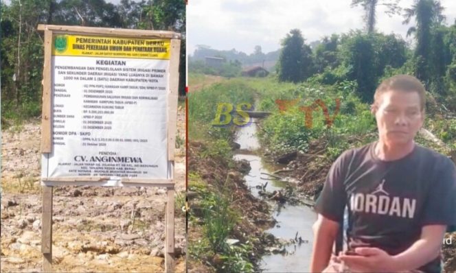 
 Irigasi Rp 9,2 Miliar di Kampung Tasuk “Diduga Mangkrak”: Selesai di Atas Kertas, Gagal di Lapangan