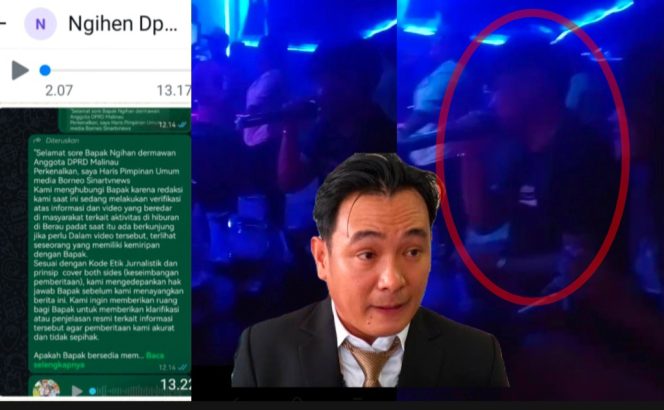 
 Oknum Anggota DPRD Malinau Berinisial N Ancam Media saat Dikonfirmasi Terkait Video Dugaan Pesta PoraPerbesar