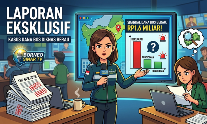 
 Kadis Pendidikan Berau Bungkam, Borneo Sinar TV Resmi Ungkap Temuan Dana BOS Rp1,6 Miliar