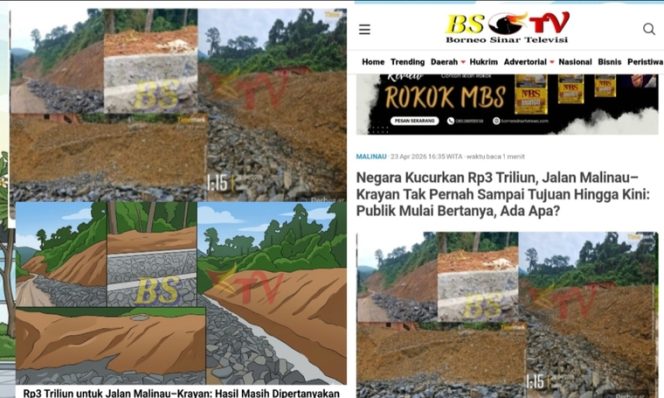 
 Rp3 Triliun Digelontorkan untuk Jalan Malinau–Krayan, Hasil Masih Dipertanyakan: Agenda Klarifikasi Mendadak Berubah, Publik Kian Curiga