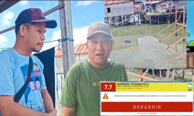
 Kepanikan Warga Talisayan: Fenomena Air Laut Surut Drastis, Peringatan Dini Tsunami Berakhir
