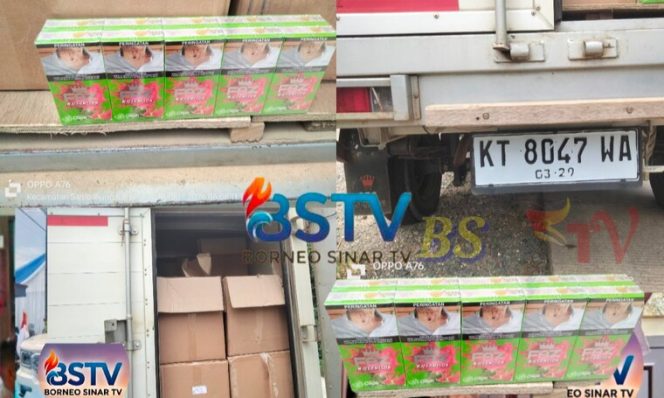 
 Diduga Ilegal, Mobil Box Berisi Ribuan Rokok Tanpa Pita Cukai Diamankan di Berau