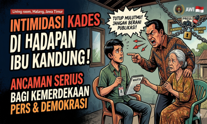 
 Intimidasi Kades di Hadapan Ibu Kandung: Ancaman bagi Kebebasan Pers