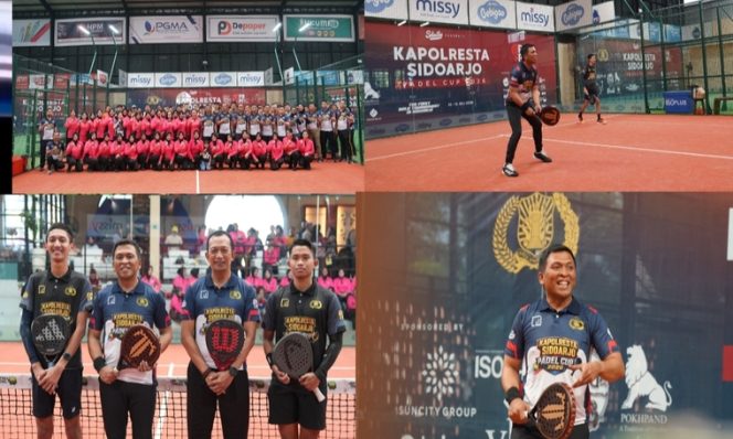 
 Sambut Hari Bhayangkara, Polresta Sidoarjo Gelar Padel Cup I