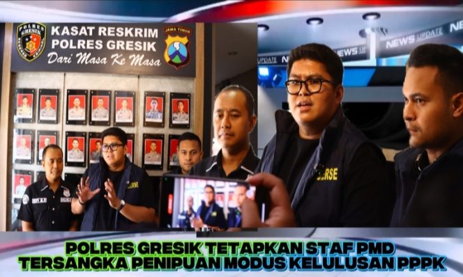 
 Polres Gresik Tetapkan Staf PMD Tersangka Penipuan Modus Kelulusan PPPK