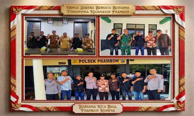 
 Ormas Jawara Bersatu Perkuat Sinergi dengan Forkopimka Prambon