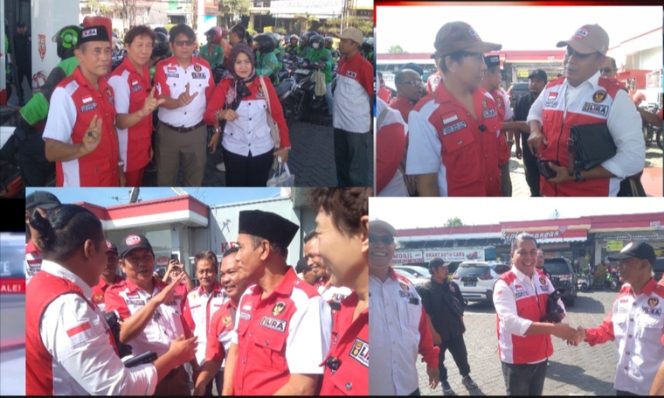 
 LSM LIRA Sidoarjo Bagikan BBM Gratis untuk Ratusan Ojol