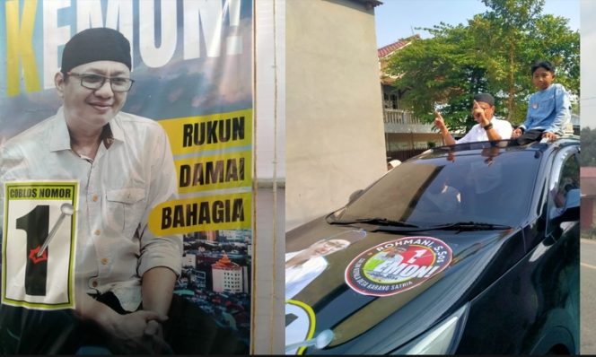 
 Konvoi Pendukung Nomor 1 Meriahkan Kampanye Pilkades Karang Satria