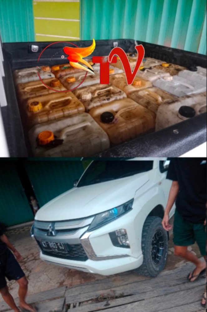 
 Mobil Triton Diduga Muat BBM Ilegal Parkir di Gang Ketapang, Warga Resah